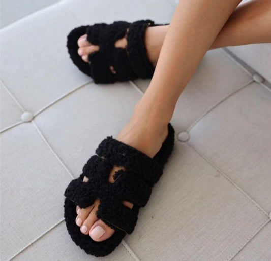 Teddy Furry House Slippers